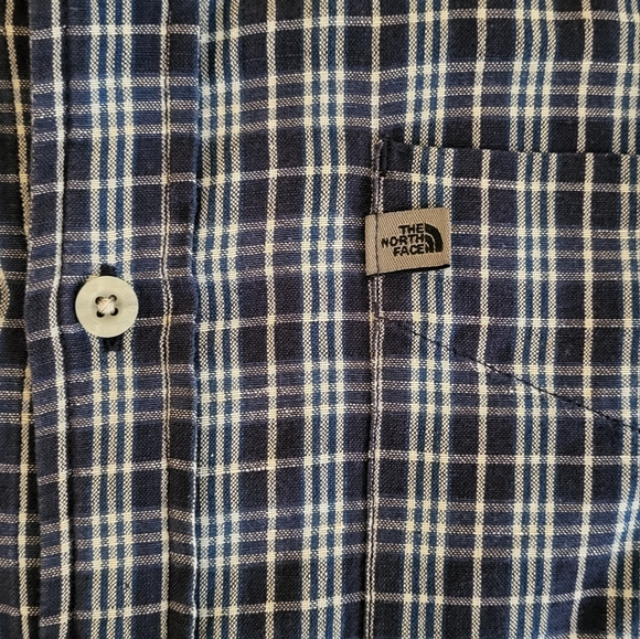 The North Face Men's Large A5 Series S/S Shirt Blue - Picture 2 of 7